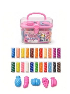 24-Piece Colorful Play Dough Set with Tools & Molds