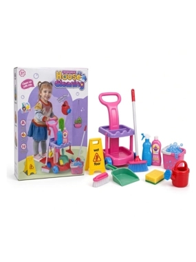 Kids House Cleaning Set with Trolley