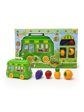 Kids Fruit Shop Bus Playset
