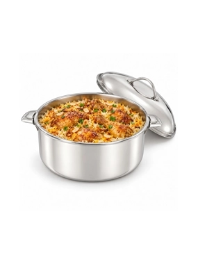 Silver Food Container with Lid – 8 L