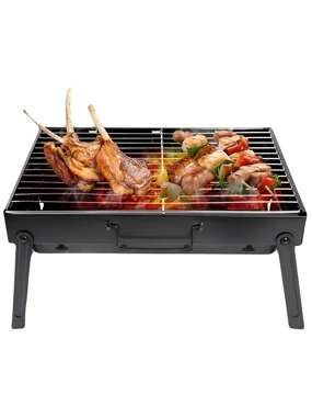 Qamra folding floor grill is light and easy to transport. 29*43.5cm