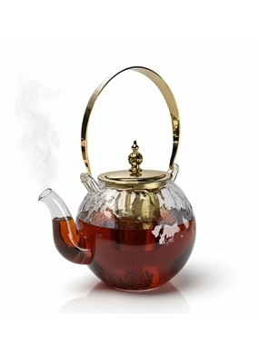 Borosilicate Glass Teapot - Direct Fire Safe - 1500ml