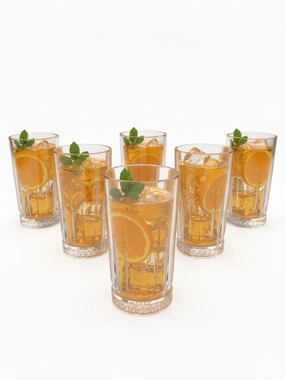 Premium Glass Serving Tumblers Set 6 Pcs