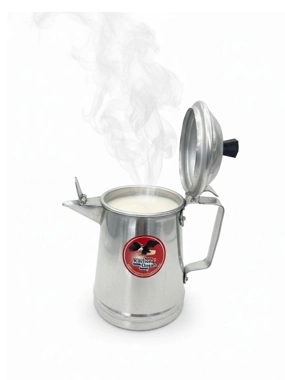 Silver Aluminum Milk Pitcher - 17 cm Size
