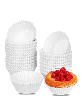 Large White Cupcake Roll Paper 12.5cm