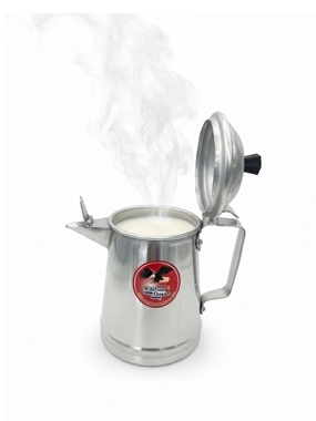Silver Aluminum Milk Pitcher - 15 cm Size