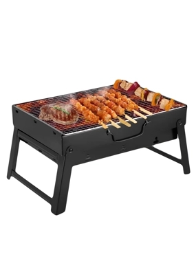 Qamra  Foldable Floor Bbq Grill, Easy to Carry and Lightweight 28*35cm