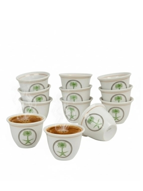 Porcelain Arabic Coffee Cups Set 12 Cups