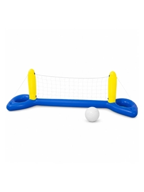 Inflatable Volleyball Net with Ball – Pool & Beach Game Set - (244cm x 64cm)