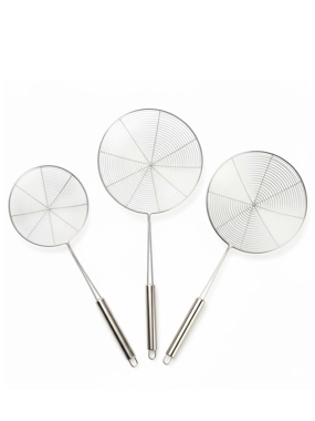 Medium-sized steel handle strainer