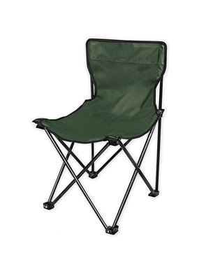 Lightweight folding chair, green color, dimensions 69*34*50