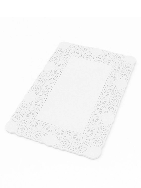 White Rectangular Lace Paper 45×35 cm