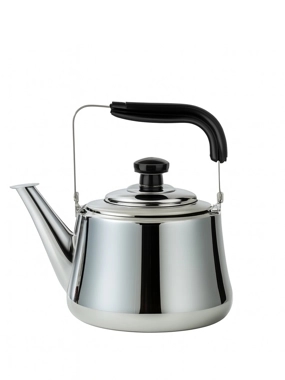 3L Stainless Steel Teapot with Black Handle Heat Resistant