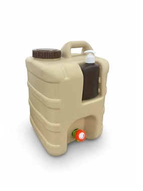 Portable Water Jerry Can 20 Liters with Faucet and Soap Dispenser