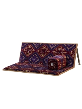 120cm Travel Chair with Backrest in Colorful Pattern without Seat