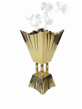 Medium Size Gold Stainless Steel Incense Burner