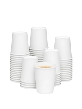 paper tea cups White 25 pice 8os