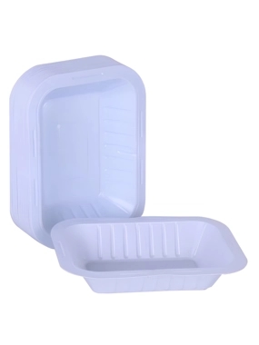 National Thick Practical Small Plastic Plates, White, 50 Pieces, Size No. 1