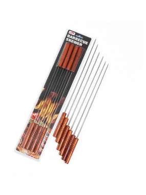 Barbecue Skewers with Wooden Handles – Set of 6
