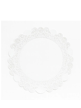 White Round Lace Paper 11 Inch