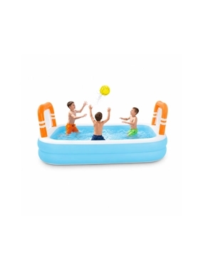 Children's water play pool with goal