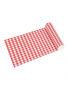 Plaid tablecloth, 24 pieces, size 100*120 cm, red