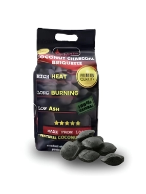 High Quality Compressed Coconut Charcoal 2kg 100% Natural