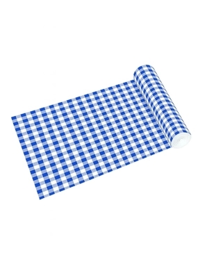 Checked tablecloth, 24 pieces, size 100*120 cm, blue