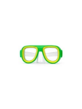 Stylish fluorescent-colored swimming goggles