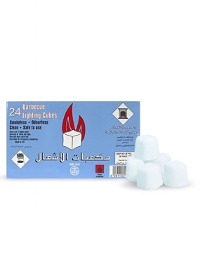 Smokeless Charcoal Lighter Cubes 24 Pieces Safe and Fast Lighting