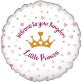 Baby born crown balloon