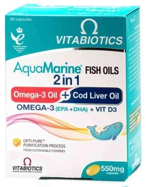 Aquamarine Omega 3 2-in-1 60Capsules
