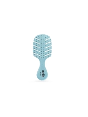 Small Natural Fiber Detangling Brush Light Blue