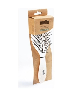 Mila Leaf Shape Detangling Hairbrush - Beige