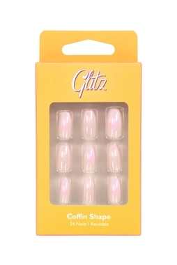 Glitz Nails Coffin - 11 Pink Chrome