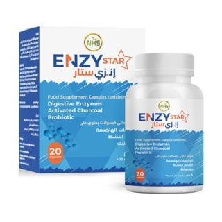 Enzy Star Enz,Charcoal,Probiotic 20 Cap (Discount Offer 25%)