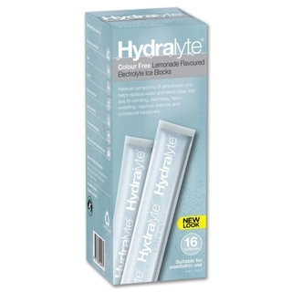 Hydralyte Ice Blocks Lemonade 62.5 Mlx16