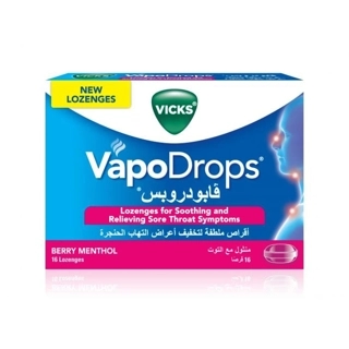 VICKS VAPODROPS BERRY MENTHOL 16 LOZ (Discount Offer 25%)