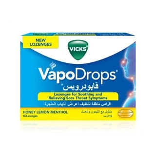 VICKS VAPODROPS HONEY LEM MENTHOL 16 LOZ (Discount Offer 25%)