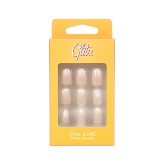 Glitz Nails Oval - 15 French Natural