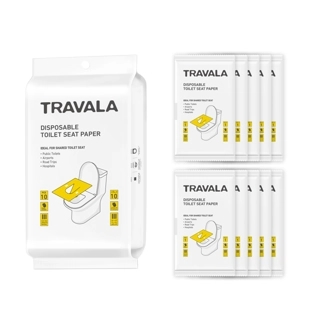 TRAVALA TOILET SEAT COVER PAPER - 10 PCS