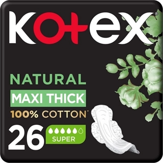 Kotex Maxi Cotton Maxi Super P26x6 (Discount Offer 25%)