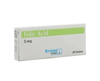 Folic Acid 5 mg 20 Tab