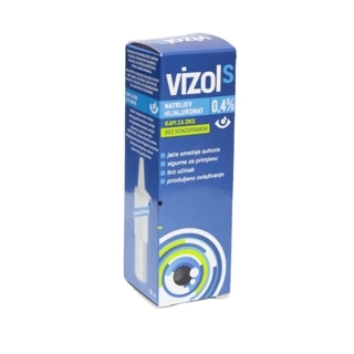 VIZOL S 0.4% SODIUM HYALURONATE DROPS