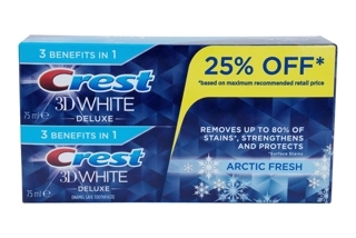 Crest TP 3D White 3In1 2*75 Ml