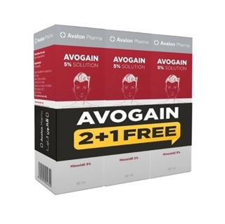 AVOGAIN 5% SOLU 50ML (2+1) PROMO PACK