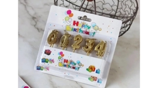 Cake Candles Numbers N-Gold