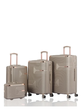 Hard-shell luggage set - 4 pieces including a handbag - with double wheels and a secure combination lock - plus an expansion zipper - Brand: AVIATOR
