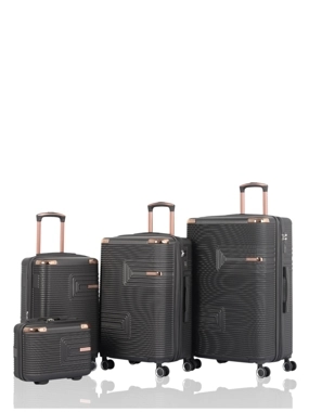 Hard-shell luggage set - 4 pieces including a handbag - with double wheels and a secure combination lock - plus an expansion zipper - Brand: AVIATOR
