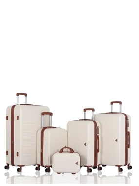Bridal trousseau travel bag set - 5 pieces including - with silent double wheels - AVIATOR brand